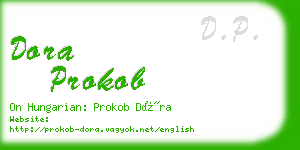 dora prokob business card